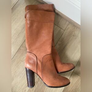 Halogen tan leather boots 6.5